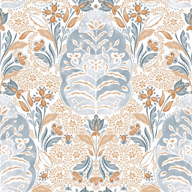 Watercolour Damask